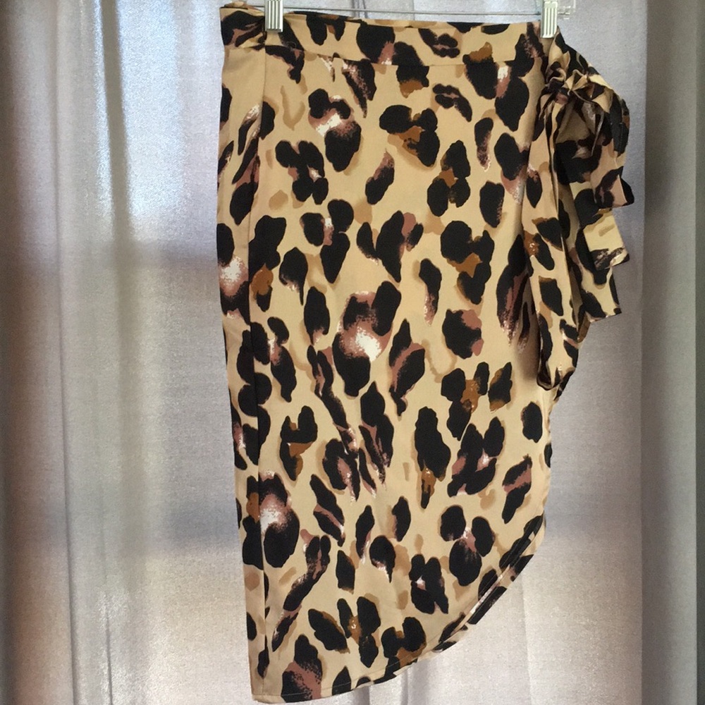 BOOHOO SIDE TIE SKIRT